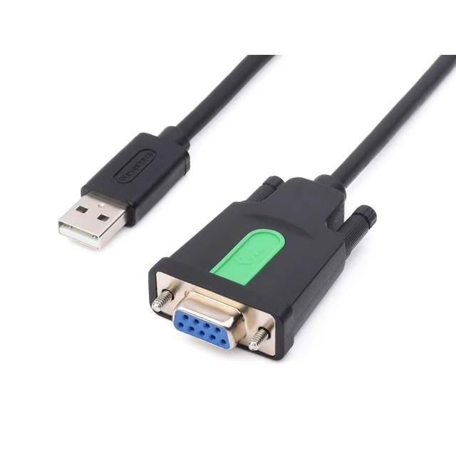 ZYSY Industrial USB to RS232 Serial Adapter Cable, Type A DB9 Male/Female Port, Original FTDI Chip, Length 1.5m