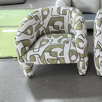 Fauteuil d'appoint à dossier haut, design moderne, luxe, pour salon, couleur crème