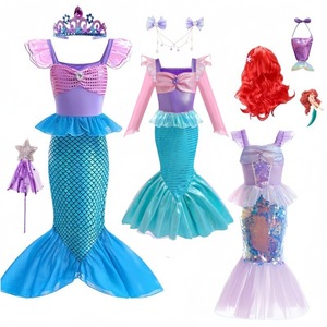 Costume da Sirena per Bambine, Vestito per Travestimenti di Halloween, Costumi da Sirena per Bambini - Product Image 5