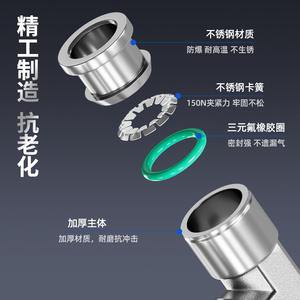 Conector Neumático de Acero Inoxidable 304, Velocidad Ajustable, Unidireccional, Válvula de Estrangulamiento para Cilindro de 6-12 mm, Piezas Neumáticas de Calidad SA-4 - Product Image 6