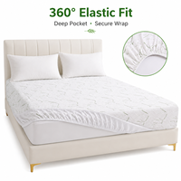 Housse de matelas imperméable en bambou, résistante aux liquides, avec couche d'air, pour animaux domestiques, usage domestique