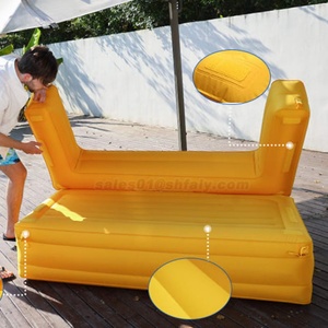 OEM/ODM Inflatable <b>Sofa</b>, a Transforming Couch with Multiple Uses Transform From <b>Sofa</b> to <b>Bed</b> Bulit-in Detachable <b>Air</b> Pump - Product Image 2