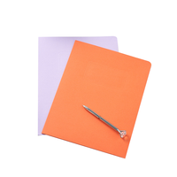 Carpeta de Papel Kraft con logotipo personalizado A4, carpeta de tarjetas gruesas con 2 bolsillos