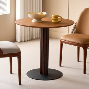 Tavolo da Pranzo Rotondo <span class=keywords><strong>in</strong></span> Stile Tronco d'Albero, <span class=keywords><strong>in</strong></span> <span class=keywords><strong>Legno</strong></span> Massello, Arredamento <span class=keywords><strong>per</strong></span> Casa, Balcone, Caffè, Tè e Negoziazioni - Product Image 5