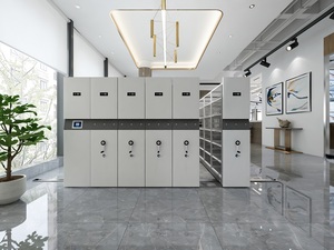 Archivador móvil Estantería compacta Biblioteca escolar <span class=keywords><strong>de</strong></span> metal Control inteligente Estante móvil Estantería móvil para libros - Product Image 6