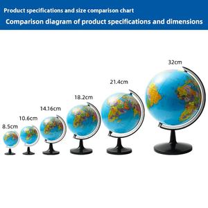 Fonte di fabbrica 3.1in spagnolo giocattolo multilingue di plastica <span class=keywords><strong>E</strong></span>-commerce direttamente dalla fabbrica Mini globo inglese - Product Image 3