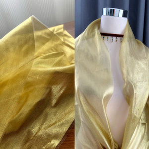 Voile de tête Lolita en organza doré brillant de qualité supérieure, <span class=keywords><strong>prix</strong></span> d'usine, pour robe de danse pour fille, fête, style nuptial, voile d'ambiance, cosplay - Product Image 1
