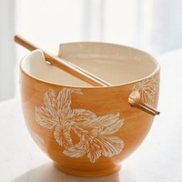 Vaisselle en céramique personnalisée de Style chinois classique, bol de Ramen d'hôtel de maison avec baguettes