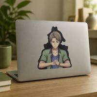 Top tendance mignon dessin animé autocollants décoratifs étanche mouvement autocollant personnalisé 3D lenticulaire Anime autocollant pour voiture ordinateur portable décor