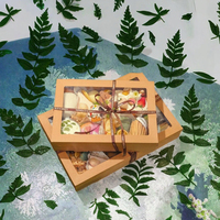 Boîte alimentaire jetable en papier kraft biodégradable, impression personnalisée quatre couleurs, forme de livre, pour lait et autres produits alimentaires, écologique