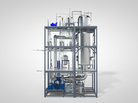 Sistem Evaporator MVR Skid Mounted dengan Kapasitas 100-10000L/jam dari Baja Tahan Karat 304/316L untuk Air Limbah Industri & Solusi ZLD
