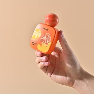 Пользовательские этикетки логотип на заказ Красочные 50 мл Духи Спрей Роскошный пустой стеклянный оранжевый флакон для парфюма 50 мл с шариковой крышкой - Product Image 5