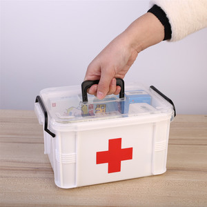 Boîte à pilules médicaments grande boîte de <span class=keywords><strong>pharmacie</strong></span> mignonne stockage de médicaments boîte de premiers soins de voyage médicale - Product Image 3
