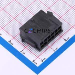 BX-MX3.0-2-6P-MJK Housing (Wire-to-Board / Wire-to-Wire) P=3mm Connector 2x6P 3mm Micro-Fit (MX 3.0) 3mm - Product Image 1