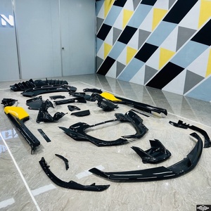 Aileron de lèvre avant de pare-chocs avant en fibre de carbone sèche de style OEM pour <span class=keywords><strong>Ferrari</strong></span> <span class=keywords><strong>SF90</strong></span> - Product Image 4