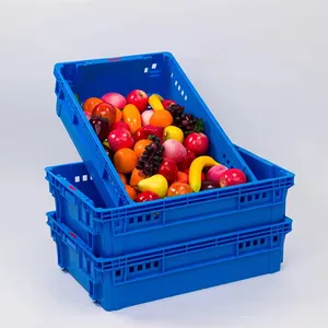 Customized Food Grade Bakery Stackable Plastic Crate Bread Tray Supermarket Nestable Bread Crate