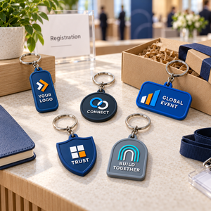 Llaveros de PVC Suave 3D con Logotipo Empresarial Personalizado en Múltiples Formas y Colores Corporativos, Fabricación OEM ODM - Product Image 2