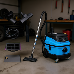 Aspiradora de Polvo y Líquidos de 8 Galones y 1200W, Tipo Canister sin Bolsa, para Uso Industrial y en Garajes - Product Image 2