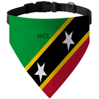 Bandana-collier personnalisé drapeau du Honduras pour animaux de compagnie, en polyester multi-tailles, pour les voyages en extérieur et les fêtes à thème national pour animaux de compagnie