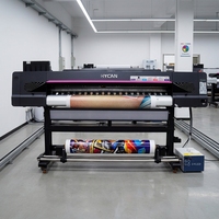 Imprimante UV Roll-to-Roll Grande Vitesse 1,8 m (6 pieds) avec 2 Têtes Epson I3200-U1 pour Bannières Vinyle et PVC