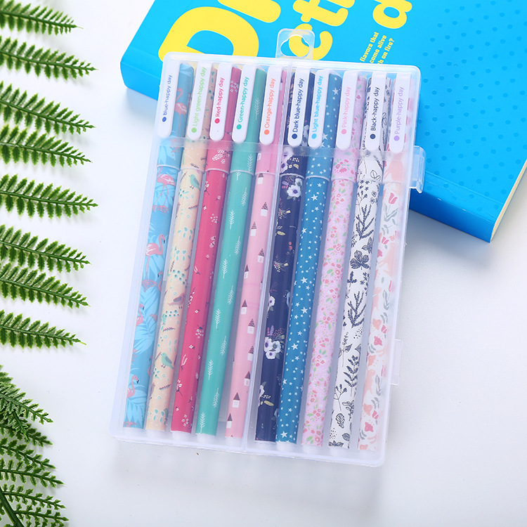 0,38mm-pájaros y flores un estilo-núcleo colorido