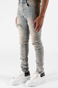 OEM <span class=keywords><strong>Jeans</strong></span> <span class=keywords><strong>skinny</strong></span> personnalisés de haute qualité pour hommes, pantalons <span class=keywords><strong>jeans</strong></span> slim déchirés pour hommes - Product Image 3