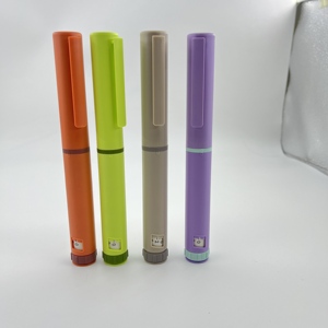 Reusable Plastic Injection <b>Pen</b> 3ml Candy Color Body Custom Logo Rubber Stopper Seal <b>Refillable</b> <b>Pen</b> Injector Skin Care Use - Product Image 2