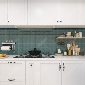 Giá rẻ Nhà Máy Giá Nhỏ <span class=keywords><strong>5x5</strong></span> inch màu rắn bóng gốm handmade vuông gạch cho nhà bếp Backdrop phòng tắm backsplash tường - Product Image 5