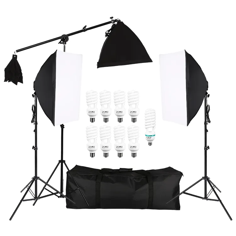 45W Lampen Softbox Softbox Fotostudio Apparatuur Verlichting Kit