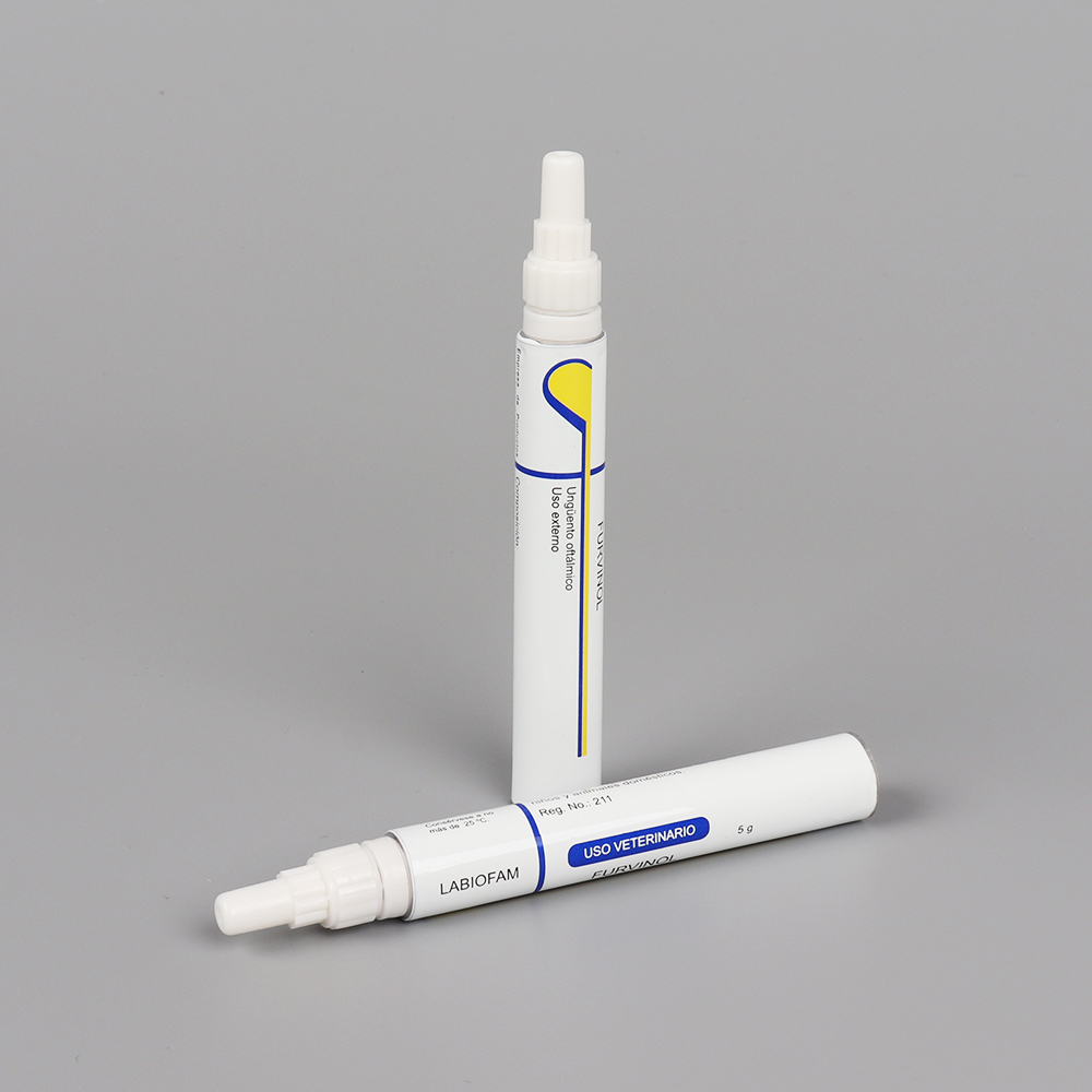 Long Nozzle Ointment Aluminum Collapsible Tube Used for Pharmaceutical Products