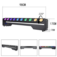 Projecteur mural RZ Swing Dot Beam 10x15W LED RGBW à tête mobile, barre lumineuse DMX pour mariages, fêtes, KTV, clubs, bars, DJ, discothèques