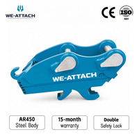 Attache hydraulique We-Attach WQC06D à double verrouillage robuste pour excavatrice – Connexion rapide hydraulique