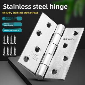 HOHE 4-Zoll Modernes Flach-Scharnier aus Edelstahl, verdickt, gebürstete Oberfläche, 2,5 mm Dicke, 100 kg Tragkraft, für 180°-Türen, 2-Loch, 1 Jahr Garantie - Product Image 6