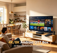 Boîtier TV Android OTT 8K Ultra HD, lecteur multimédia en streaming, décodeur intelligent pour la maison