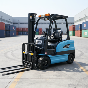 Chariot élévateur électrique certifié CE de 2 tonnes, batterie lithium-ion CPD20, sans entretien, pour allées étroites, chariot élévateur industriel pour entrepôt - Product Image 1