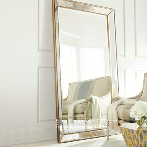 Gương Đính Cườm Khung Chữ PS Mảnh Vát Cạnh Thanh Lịch Lớn 70X100 Cm Gắn Tường - Product Image 6