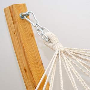 350lbs की क्षमता 12 फीट लकड़ी के हैममॉक स्टैंड के साथ आराम, पढ़ने, नापिंग, नपिंग के लिए - Product Image 5