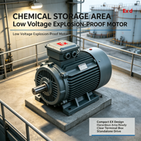 Moteur antidéflagrant basse tension 380V pour applications minières avec rotor en cuivre, moteur électrique antidéflagrant, moteur AC antidéflagrant