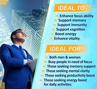 Nutrivoice Cordyceps Lions Mane Mushroom Complex Antioxydant Vitamine Supplément Capsules 60 Comprimés Adulte Unisexe Immunité