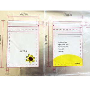 Sacs en plastique Mylar à fermeture éclair personnalisés avec logo pour graines de tournesol, légumes et fruits – Vente en gros - Product Image 4