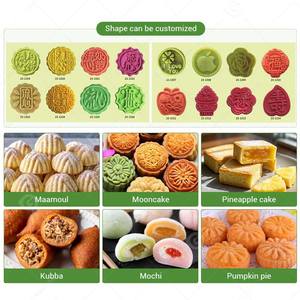 Machine à croûte Coeur Mamoul Ligne de production remplie de gâteaux de lune Presse automatique - Product Image 6