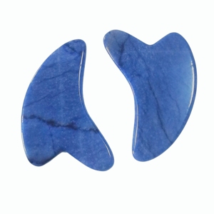 High Quality Custom Logo Blue Aventurine Stone Massage gua sha for face - Product Image 6