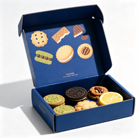 Boîte à biscuits personnalisée avec estampage doré, boîtes en papier recyclables de qualité alimentaire avec impression de motifs pour cadeaux, emballages cadeaux pour macarons de boulangerie