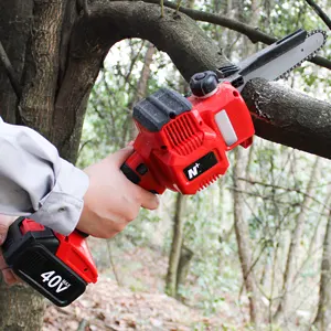 Nplus ใหม่ Energy Mini Chainsaw แบตเตอรี่8นิ้วแบบพกพาเลื่อยโซ่