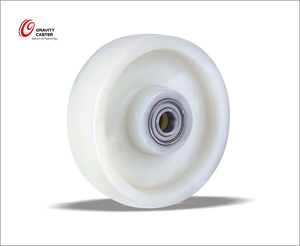 HERGESTELLT ZU BESTELLEN 800kg Last Hochleistungs-Rollen rollen aus weißem <span class=keywords><strong>Nylon</strong></span> 80mm -200mm Kugellager räder - Product Image 2