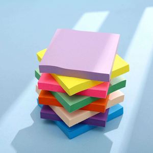 Bloc-notes adhésifs en promotion, 10 couleurs, bloc-notes mémo, notes adhésives personnalisées avec logo imprimé, notes adhésives découpées sur mesure, forme personnalisée 3x3 pouces - Product Image 3