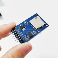 Papan Penyimpanan Modul Pembaca Kartu Micro SD 6-pin Modul Pembaca Adaptor Memori Kartu TF Antarmuka SPI Kompatibel dengan Ar-duino