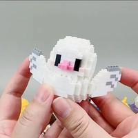 Nouveautés 12 styles d'animaux Blocs de construction Oiseau mignon DIY Assemblage Jouet modèle Mini briques Kits pour enfants