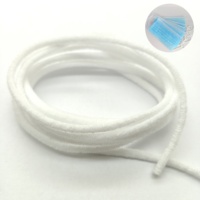 Cordon élastique de couleur blanche, cordon élastique