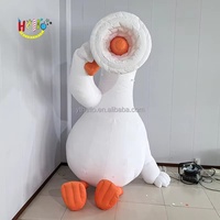 Mascotte animale gonflable sur mesure robuste avec haut-parleur intégré pour promotion de marque (OEM)